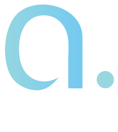 אות a קטנה בעיצוב טיפוגרפי עם נקודה דקורטיבית